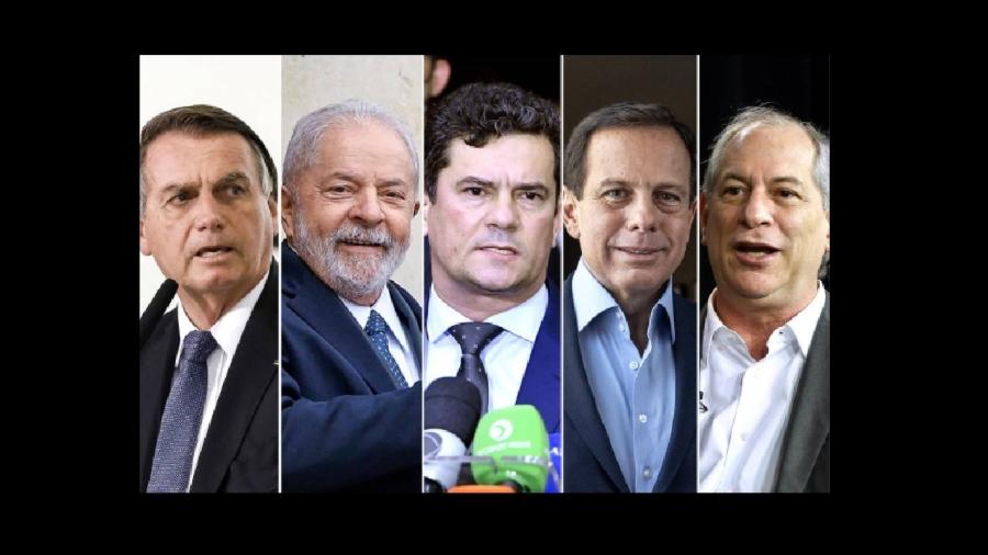 Bolsonaro, Lula, Moro, Doria e Ciro: por enquanto, "Teceira Via" é cabeça de bacalhau. É possível corrigir rumo da prosa? - Alan Santos/PR, Divulgação, Agência Senado, Pedro Ladeira e Eduardo Knapp/Folhapress