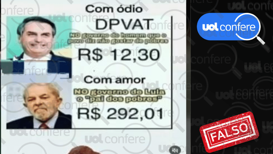 28.nov.2023 - É falso que o governo Lula tenha restituído cobrança do DPVAT