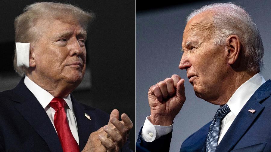 Donald Trump e Joe Biden - Brendan Smialowski e Kent Nishimura/AFP