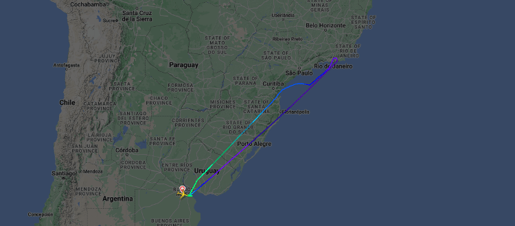 Voo que ia para Madrid precisou retornar à Buenos Aires após ter problemas técnicos enquanto sobrevoava o Rio de Janeiro