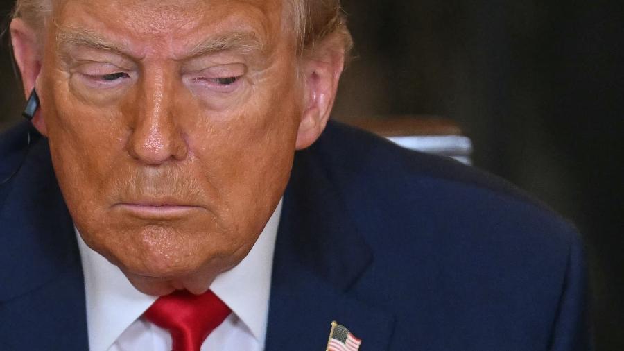 O presidente dos EUA, Donald Trump, na Casa Branca O presidente dos EUA, Donald Trump, na Casa Branca