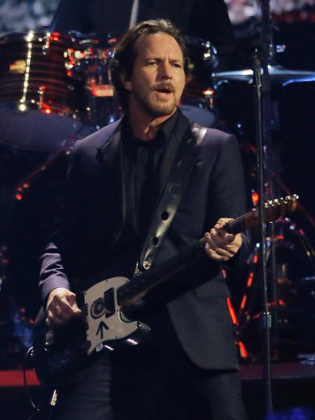 Eddie Vedder, do Pearl Jam, durante show em Nova York - Lucas Jackson