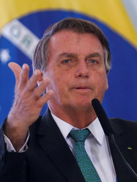 9.dez.2021 - O presidente Jair Bolsonaro (PL), durante evento no Palácio do Planalto - Adriano Machado/Reuters