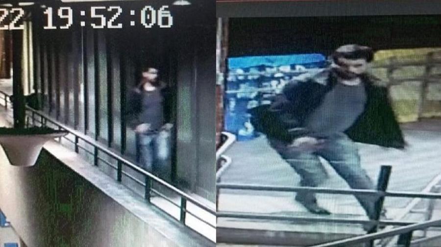 Imagens de câmeras de segurança da UnB mostram homem suspeito que estaria fugindo do local pouco após o crime - Reprodução