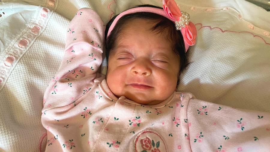 Melinda nasceu após 26 semanas de gestação, ficou quase três meses internada em hospital de Altamira e sobreviveu, saindo da instituição de saúde com 2,010 quilos - Pró-Saúde/Divulgação