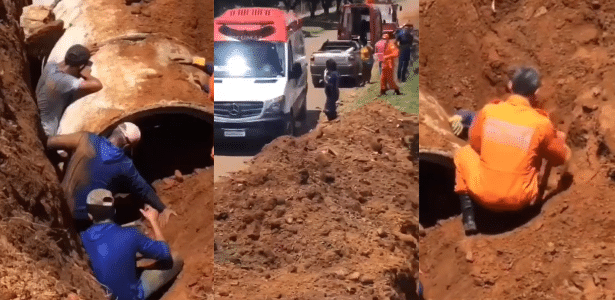 Vídeo: Trabalhadores são resgatados após soterramento em obra no Tocantins