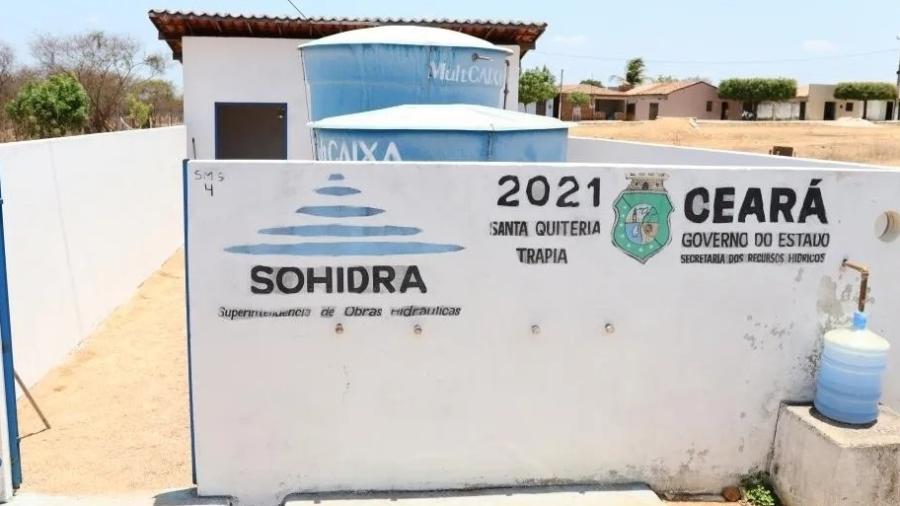 Central com dessalinizador de poço em Trapá, distrito de Santa Quitéria (CE)