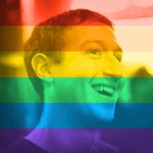 Mark Zuckerberg, diretor-executivo do Facebook, mudou a foto de seu perfil com a aprovação do casamento gay nos EUA - Reprodução