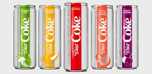 Novos sabores e latas da Diet Coke nos EUA - Divulgação