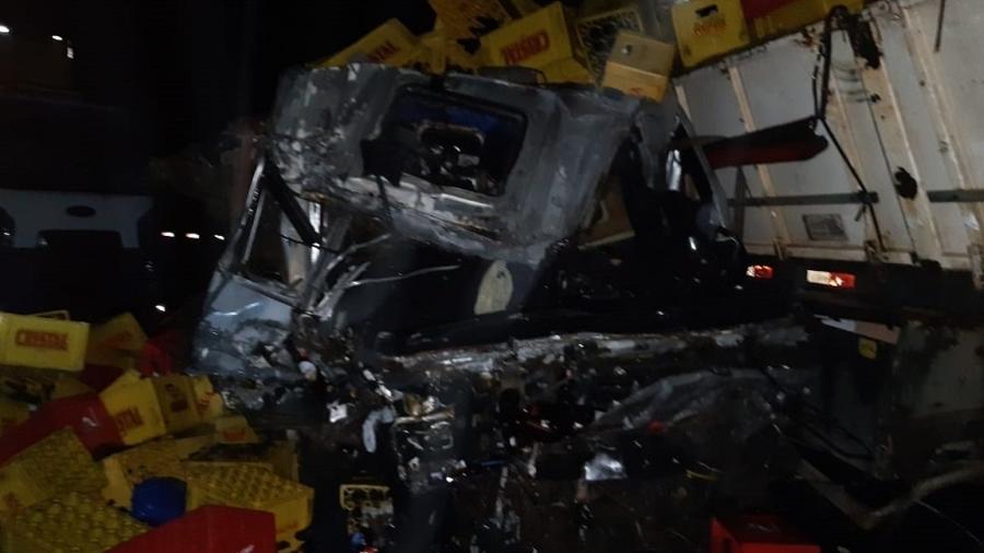 O acidente aconteceu na noite de ontem, em MG - Divulgação/Corpo de Bombeiros de MG