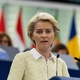 May 4th.2022 - Ursula von der Leyen, President of the European Commission, speaks at the plenary meeting in Strasbourg, France to discuss economic sanctions against Russia - Patrick Hertzog/AFP