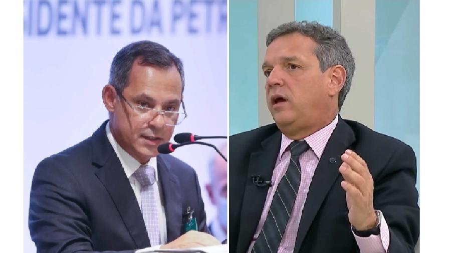 José Mauro Coelho, agora ex-presidente da Petrobras, e Caio Mauro Paes de Andrade, indicado para o cargo - Reprodução