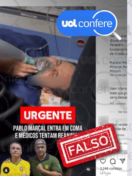 17.set.2024 - Pablo Marçal não entrou em coma nem foi reanimado após levar cadeirada de Datena