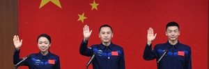 China envia astronauta ao espaço por um ano em sua jornada à Lua (Foto: CNS / CNS / AFP)