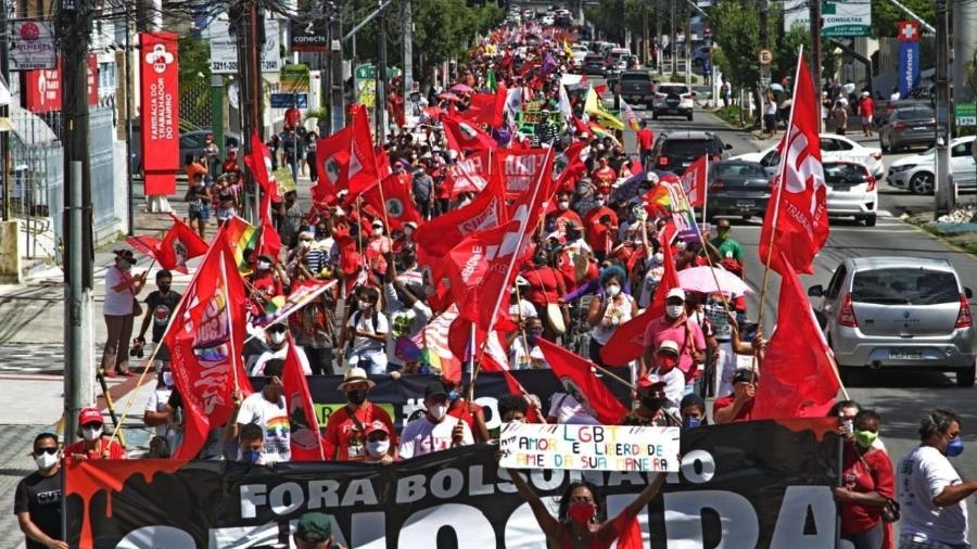 Manifestação contra o Presidente Jair Bolsonaro - EMANUEL ROCHA/FUTURA PRESS/ESTADÃO CONTEÚDO