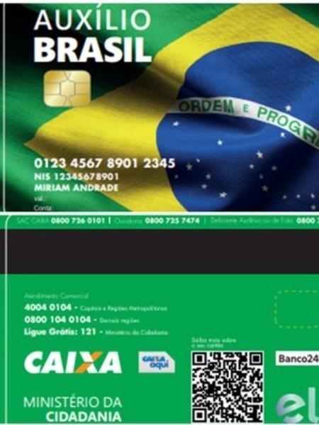 Novo cartão do Auxílio Brasil - Divulgação/Ministério da Cidadania