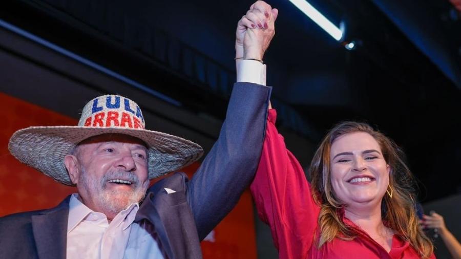 Lula e Marília Arraes: ligação histórica do ex-presidente com a ex-petista  - Reprodução/Twitter
