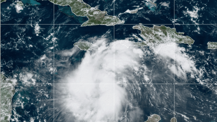 Tempestade tropical Ian hoje (24); meteorologistas preveem que ela virará um furacão nos próximos dias - CIRA/NOAA - CIRA/NOAA