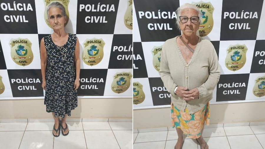 Idosas de 66 e 78 anos são presas suspeitas de integrar grupo que aplicava golpe do INSS - Divulgação / Polícia Civil