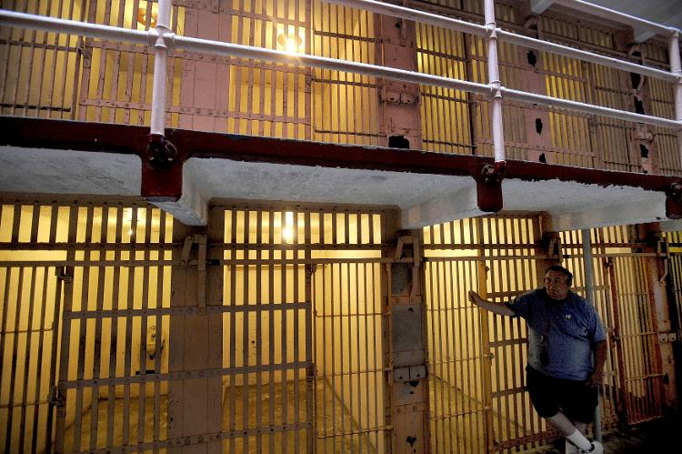 Cela do bloco B de Alcatraz Cela do bloco B de Alcatraz