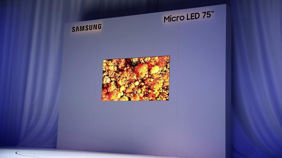 Samsung lança nova TV MicroLED de 75 polegadas na CES 2019 - Divulgação