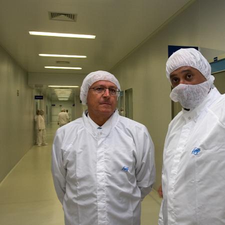 O então governador Geraldo Alckmin em visita à Furp - Governo do Estado/Divulgação - Governo do Estado/Divulgação