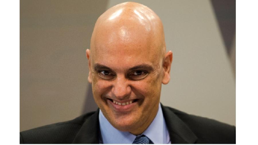 Alexandre de Moraes e sua cara de pânico ao ficar sabendo da notícia-crime apresentada contra ele por Bolsonaro...  - Marcelo Camargo/Agência Brasil