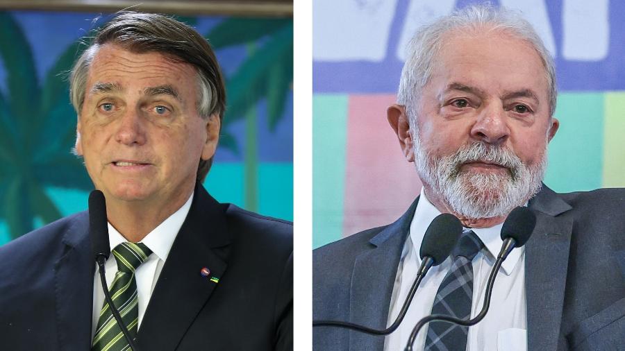 Os presidenciveis Jair Bolsonaro (PL) e Luiz Incio Lula da Silva (PT) - Clauber Cleber Caetano/PR e Ricardo Stuckert