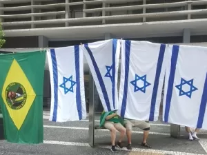 Ato bolsonarista tem bandeira de Israel vendida a R$ 50 na Paulista