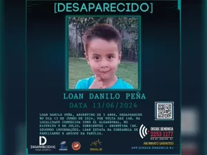 Disque Denúncia pede informações sobre menino desaparecido na Argentina