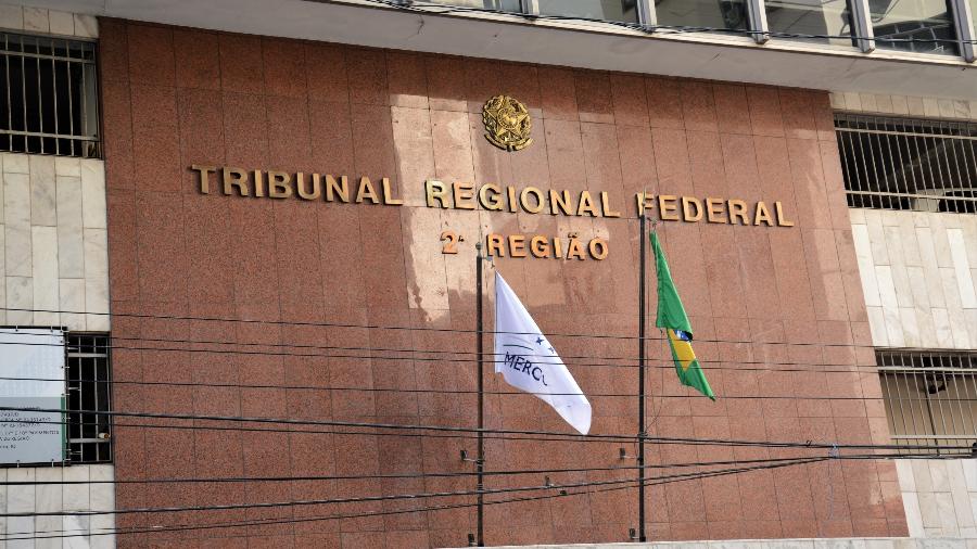 05.dez.2018 -- Fachada do TRF-2 (Tribunal Regional Federal da 2ª Região), no Rio de Janeiro - Jorge Hely/FramePhoto/Folhapress