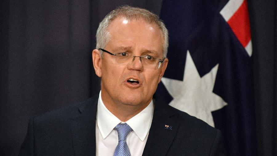 O primeiro-ministro australiano, Scott Morrison  - Saeed Khan/AFP