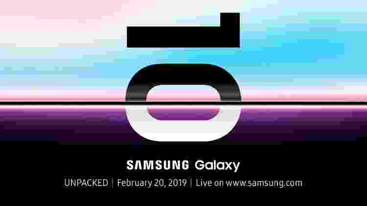  </p>
<p><strong> shows. the letter 10 is written very strongly in the art of Samsung. </strong> In other words, it only takes 1 + 1 to understand that this is the Galaxy S10 – the company always says it's an "uncompressed" event, which gives the maximum to its launches. mobile phones. </p>
<p>  great expectations regarding the launch of the S10, as it will mark the ten years of the smartphone range of the South Korean company. According to rumors, the smartphone <strong> will feature a new design with a "hole" in the screen for the front camera and a display with built-in digital ultrasound reader. </strong> [196459002] </p>
<figure clbad=