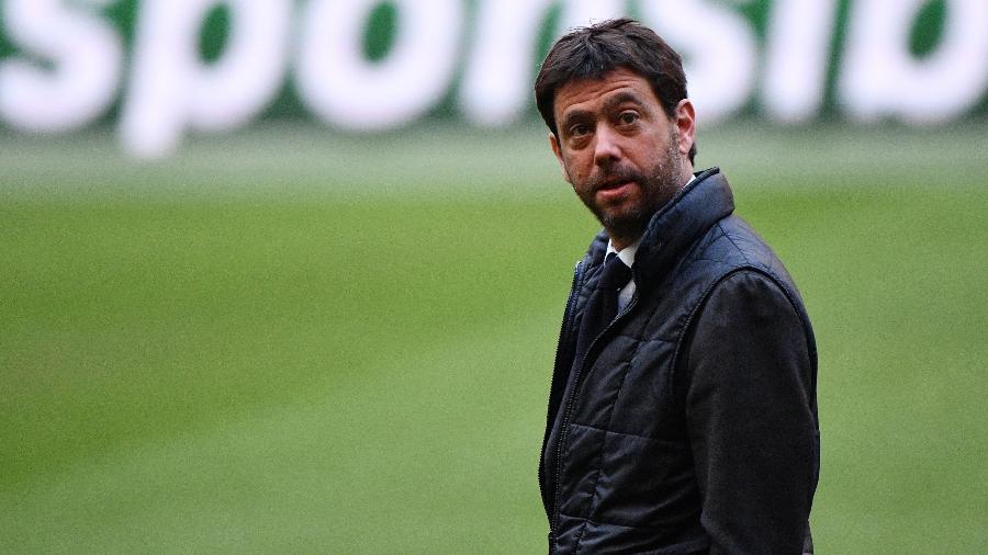 Andrea Agnelli, presidente da Juventus, durante treino na Arena Johan Cruijff  - 09.abr.2019 - Alfredo Falcone/LaPresse/DiaEsportivo/Folhapress