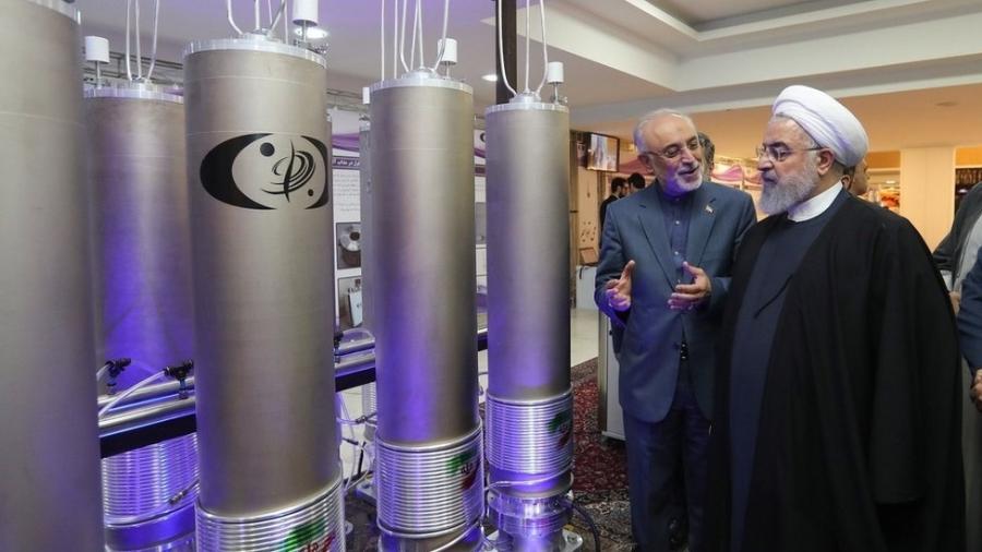 O Irã diz que suspendeu seus compromissos nucleares em resposta às sanções restabelecidas pelos Estados Unidos - EPA