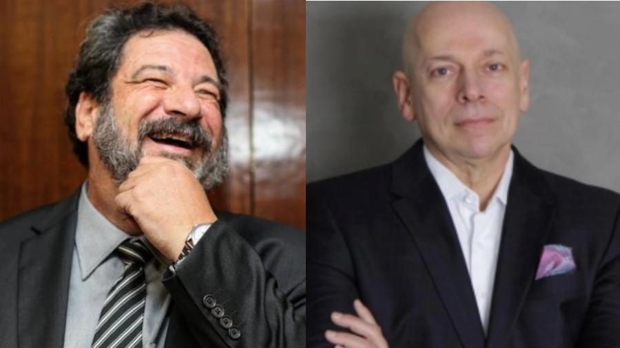 Os filósofos brasileiros Mario Sergio Cortella (à esquerda) e Leandro Karnal - Bruno Poletti/Folhapress e RTrumpauskas/BBC