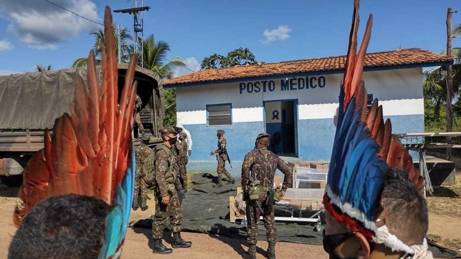 Exército entrega suprimentos de saúde no DSEI Guamá-Tocantins durante a pandemia - Divulgaçãoi/DSEI Guamá-Tocantins