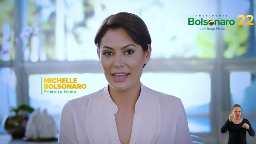 Michelle Bolsonaro fala sobre mulheres em campanha de Jair Bolsonaro - Reprodução