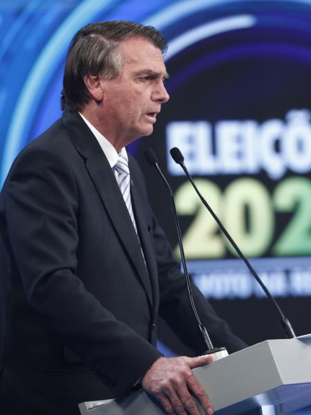 Presidente Jair Bolsonaro (PL), candidato à reeleição, em entrevista para a Record - RecordTV