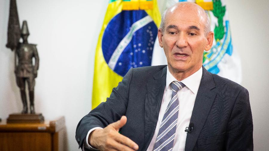 General Marcos Amaro, ministro do GSI, durante entrevista ao UOL no Palácio do Planalto