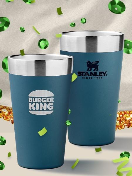 Burger King terá copo Stanley como brinde para quem pedir milk-shake em unidade da Vila Nova Conceição neste sábado (10)