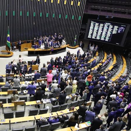 10.abr.2024 - Sessão da Câmara que referendou decisão do STF e manteve prisão de Chiquinho Brazão