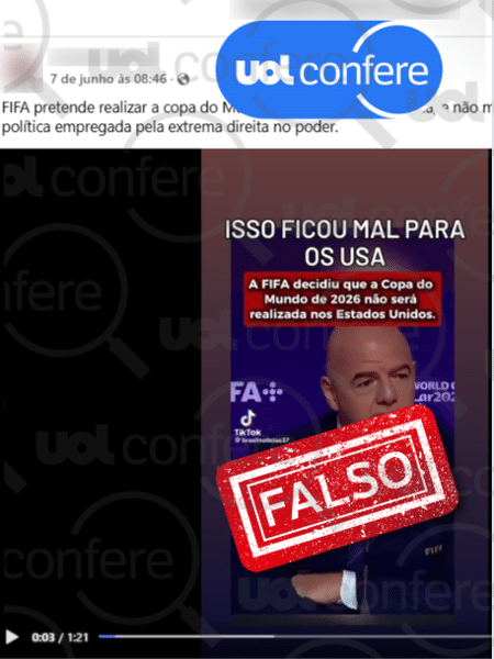 13.jun.2025 - Fifa não tirou a Copa do Mundo de 2026 dos Estados Unidos