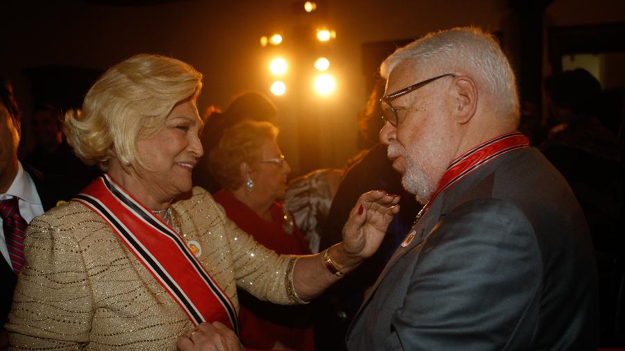 Hebe e Manoel Carlos, em 2010