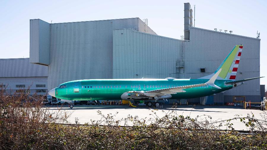 Avião 737 MAX na fábrica da Boeing, em Renton, nos EUA - Ruth Fremson/The New York Times