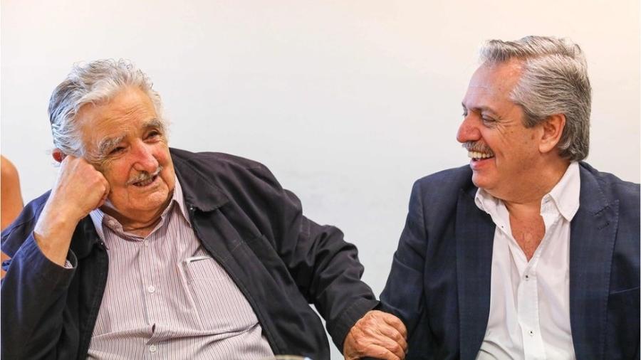 Mujica e Fernández, dois dos presentes na reunião deste fim de semana - AFP