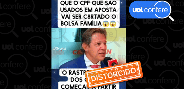 Haddad não disse que vai cortar Bolsa Família de apostadores