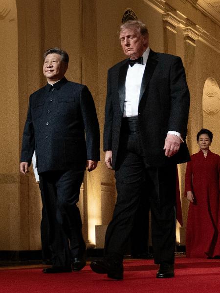 Donald Trump e Xi Jinping participam de jantar Donald Trump e Xi Jinping participam de jantar
