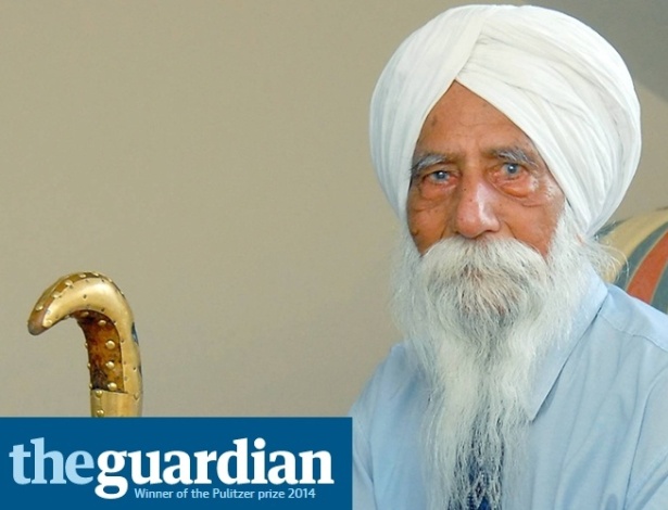 Indiano Nazar Singh, considerado o homem mais velho na Europa, morreu aos 111 anos - Reprodução/The Guardian