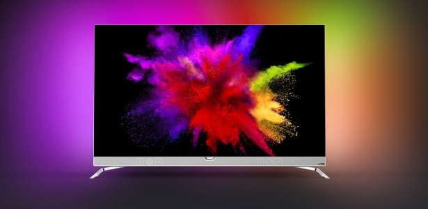 Modelo 901F, da Philips, tem tecnologia OLED e Ambilight - Divulgação